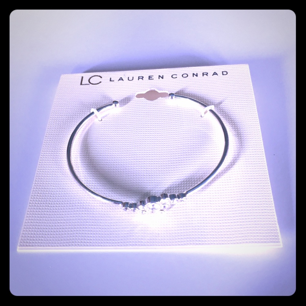 Lauren Conrad Silvertone Open Cuff Bracelet